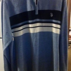 Blue, black and white U.S polo assn. X-large sweater